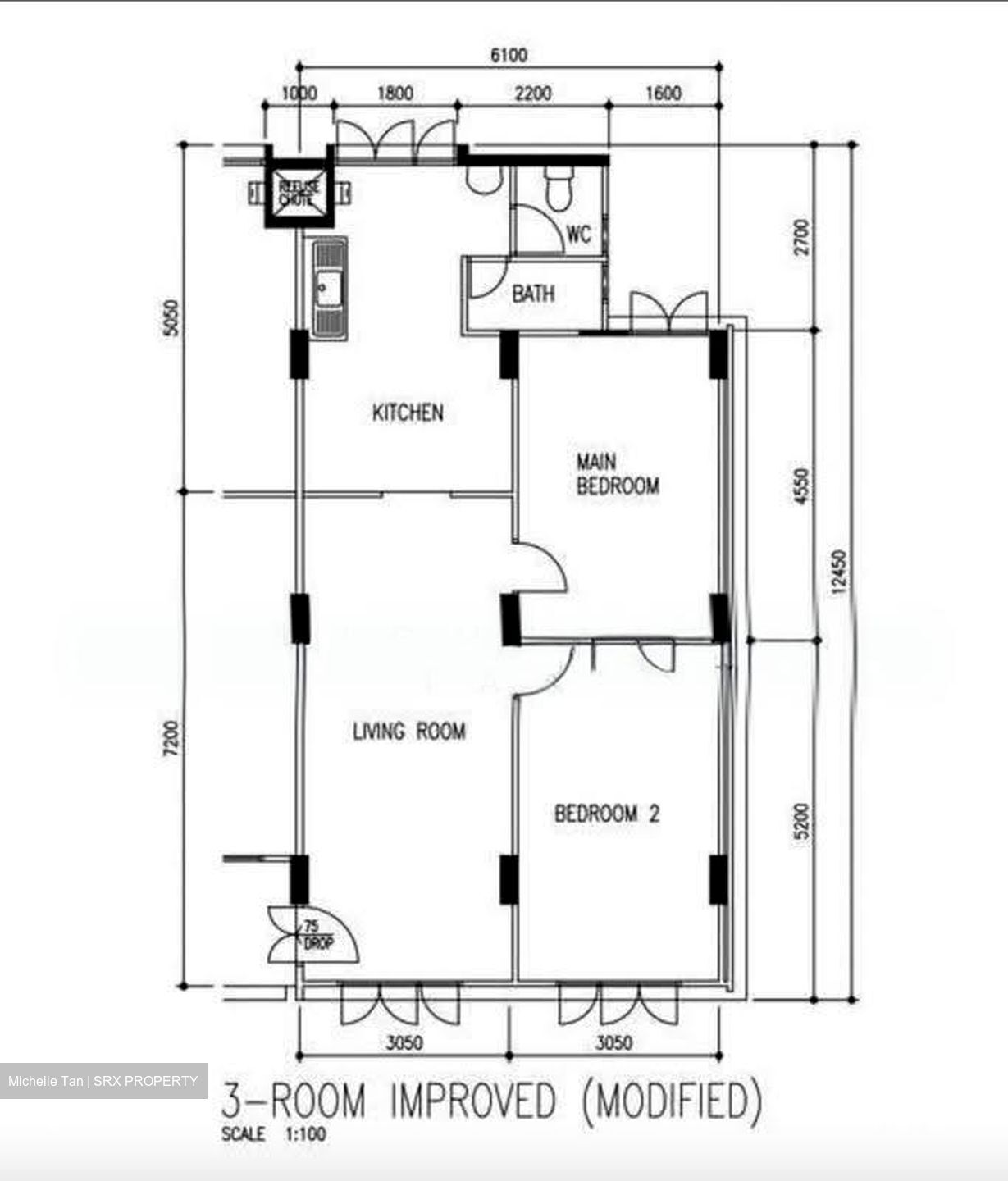Blk 302 Chuan Village (Serangoon), HDB 3 Rooms #622059781